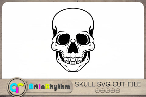Skull SVG, Skull SVG File, Skull Clipart, Halloween SVG, Happy Halloween SVG SVG Artinrhythm shop 