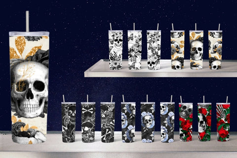 Skull Tumbler Sublimation Sublimation SvgOcean 
