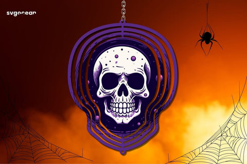 Skull Wind Spinner Canva Mockup | Editable | Easy to use Mock Up Photo SvgOcean 