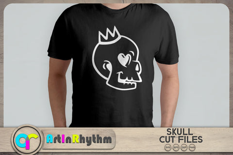Skull with crown SVG SVG Artinrhythm shop 