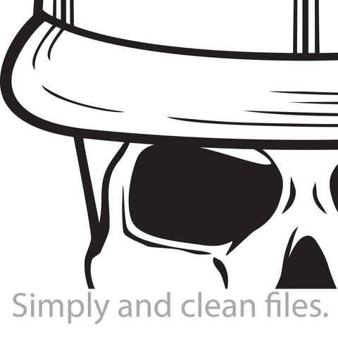 Skull with rap cap SVG TribaliumArtSF 