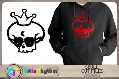Skull with shades / Skeleton SVG SVG Artinrhythm shop 