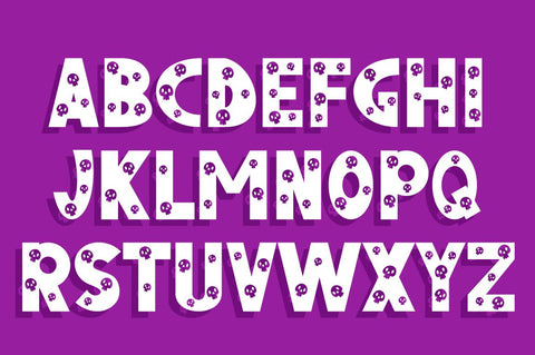 Skulls - A Halloween Font Font Masyafi Studio 