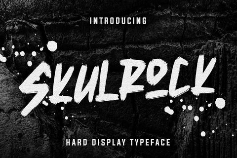 Skulrock Hard Display Typeface Font Creatype Studio 