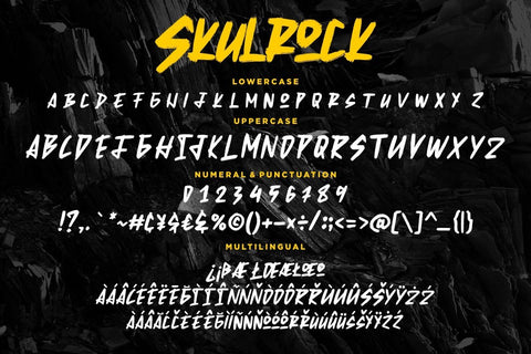 Skulrock Hard Display Typeface Font Creatype Studio 