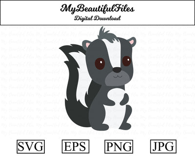 Skunk - Animal SVG MyBeautifulFiles 