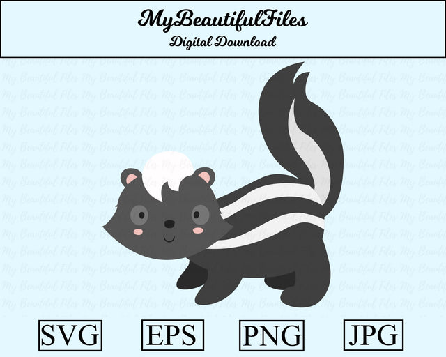 skunk - animal SVG MyBeautifulFiles 
