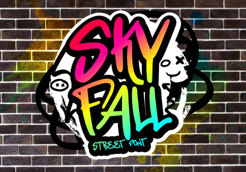 Sky Fall Font BB Digital Arts 