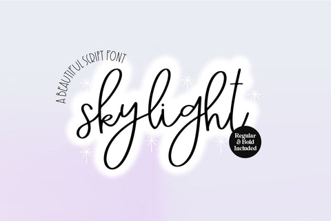 Skylight Elegant Brush Script Font Blush Font Co. 