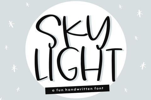 Skylight - Fun Handwritten Font Font KA Designs 