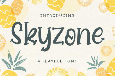 Skyzone - Playful Handwritten font Font ahweproject 