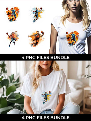 Slam Dunk Spectacle: Basketball Player's Playoff Glory T-Shirt Sublimation Bundle Sublimation Sintegra 