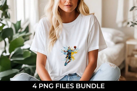 Slam Dunk Spectacle: Basketball Player's Playoff Glory T-Shirt Sublimation Bundle Sublimation Sintegra 