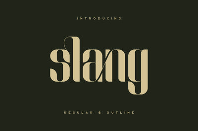 Slang - Ligature Font Font VPcreativeshop 