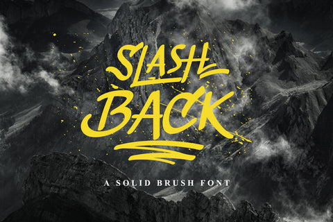 Slashback Font Arterfak Project 