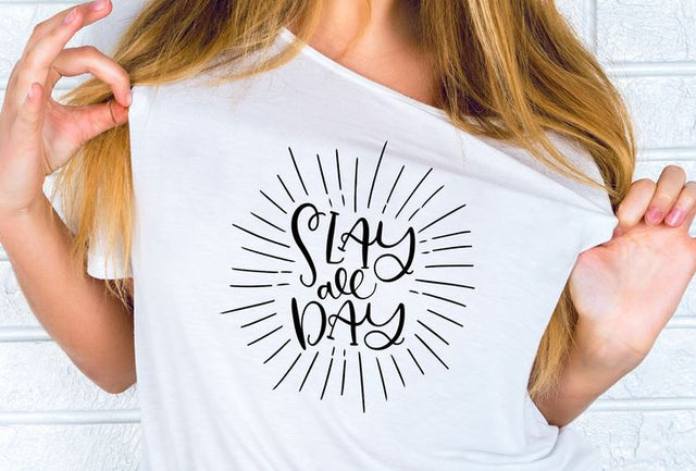 Slay All Day SVG | Girl Boss SVG | Girl SVG So Fontsy Design Shop 
