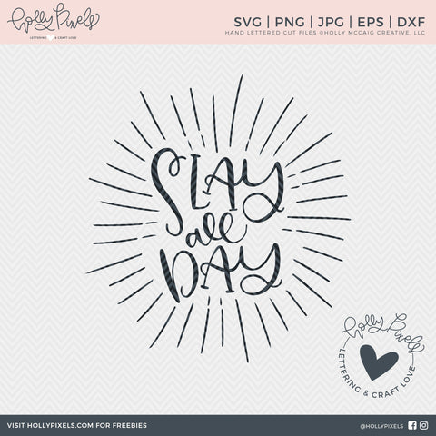 Slay All Day SVG | Girl Boss SVG | Girl SVG So Fontsy Design Shop 