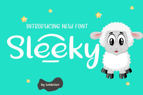 Sleeky Font twinletter 