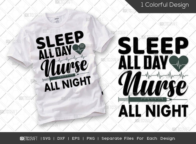 Sleep All Day Nurse All Night SVG Cut File | Essential Worker Svg | Healthcare Workers Svg | Nurse Life Saying Svg | Caregiver Svg | Nursing Svg | Nurse Quote Svg SVG ETC Craft 