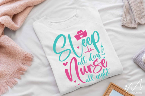 sleep all day nurse all night svg,Nurse Svg,Doctor Svg,Nursing Svg,Medical Svg SVG Isabella Machell 