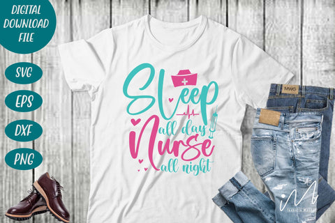 sleep all day nurse all night svg,Nurse Svg,Doctor Svg,Nursing Svg,Medical Svg SVG Isabella Machell 