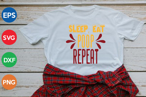 sleep, eat, poop, repeat SVG thesvgfactory 