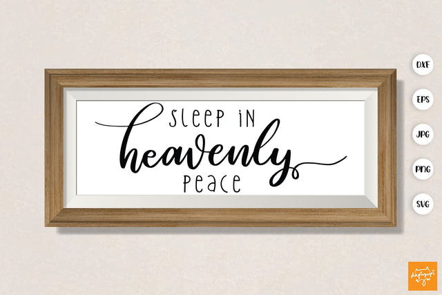 Sleep In Heavenly Peace SVG Christmas Quotes SVG dapiyupi store 