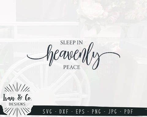 Sleep In Heavenly Peace SVG Files | Christmas | Winter | Holidays SVG (885221825) SVG Ivan & Co. Designs 