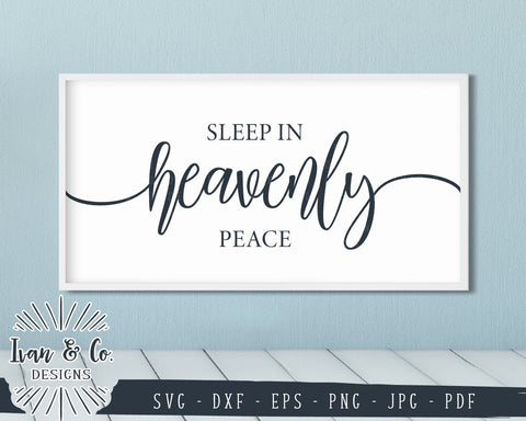 Sleep In Heavenly Peace SVG Files | Christmas | Winter | Holidays SVG (885221825) SVG Ivan & Co. Designs 