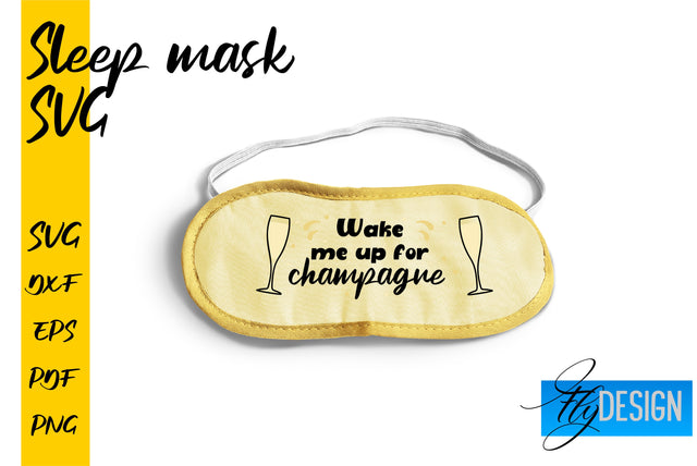 Sleep Mask SVG | Mask SVG | Funny Sleep Mask Quotes SVG Fly Design 