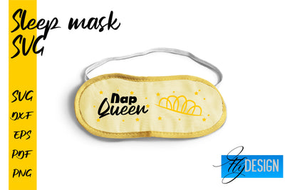 Sleep Mask SVG | Mask SVG | Funny Sleep Mask Quotes SVG Fly Design 