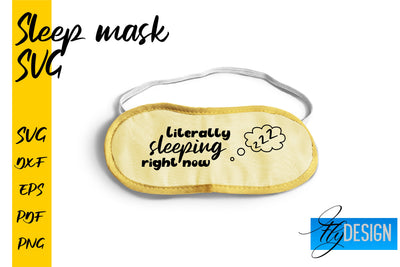 Sleep Mask SVG | Mask SVG | Funny Sleep Mask Quotes SVG Fly Design 