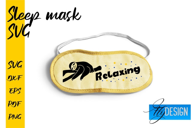 Sleep Mask SVG | Mask SVG | Funny Sleep Mask Quotes SVG Fly Design 