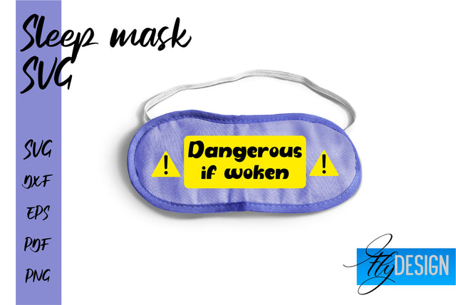 Sleep Mask SVG | Mask SVG | Funny Sleep Mask Quotes SVG Fly Design 