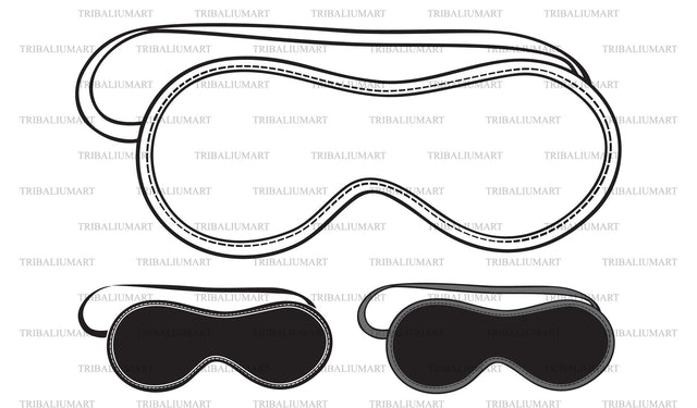 Sleep mask SVG TribaliumArtSF 