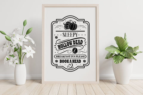 Sleepy Hollow Dead And Breakfast Inn Please Book A Head svg SVG designmaster24 