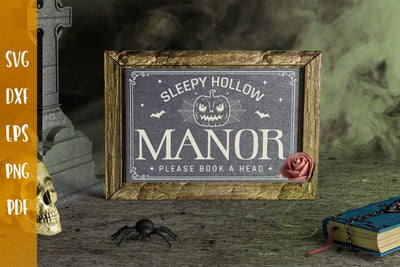 Sleepy Hollow Manor | Halloween Sign SVG SVG CraftLabSVG 