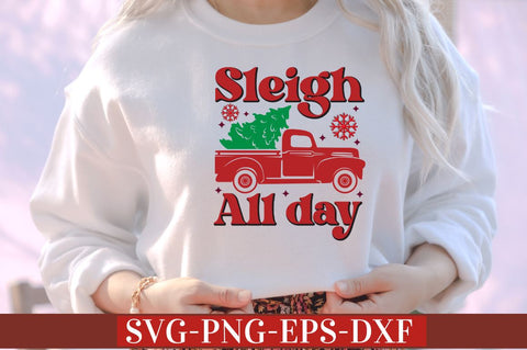 Sleigh all day SVG SVG DESIGNISTIC 