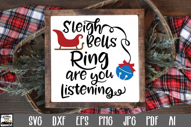 Sleigh Bells Ring SVG Cut File - Christmas SVG SVG Old Market 