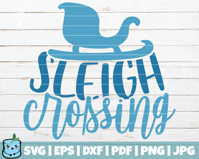Sleigh Crossing SVG MintyMarshmallows 