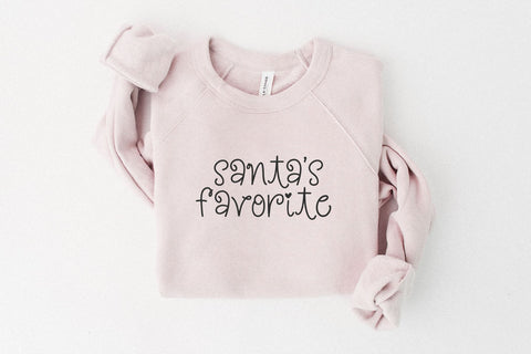 Sleigh Days - Cute Swirls Christmas Font Font KA Designs 