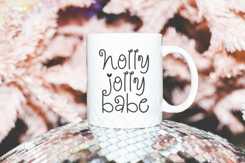 Sleigh Days - Cute Swirls Christmas Font Font KA Designs 