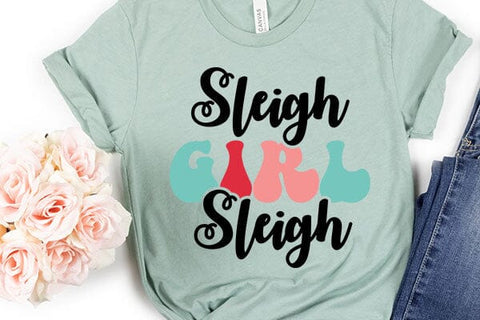 Sleigh Girl Sleigh SVG Angelina750 