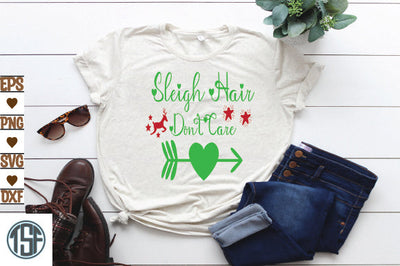 Sleigh Hair Don't Care SVG thesvgfactory 