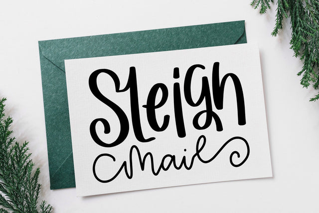 Sleigh Mail SVG Christmas Packaging Quotes For Sticker SVG dapiyupi store 