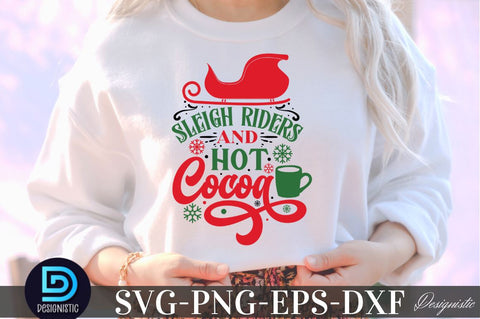 sleigh riders and hot cocoa, Christmas SVG SVG DESIGNISTIC 
