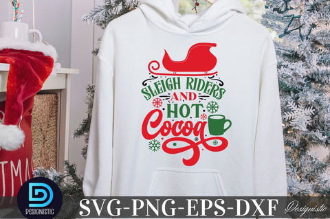 sleigh riders and hot cocoa, Christmas SVG SVG DESIGNISTIC 