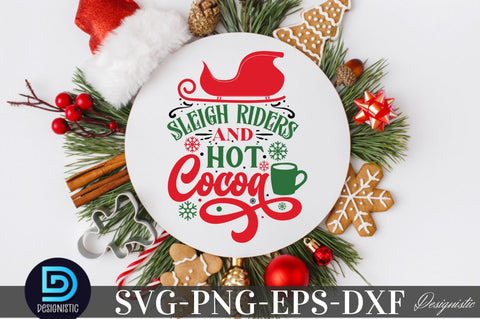 sleigh riders and hot cocoa, Christmas SVG SVG DESIGNISTIC 