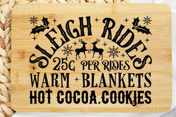 Sleigh Rides 25 C Per Rides Warm Blankets Hot Cocoa.cookies SVG Angelina750 