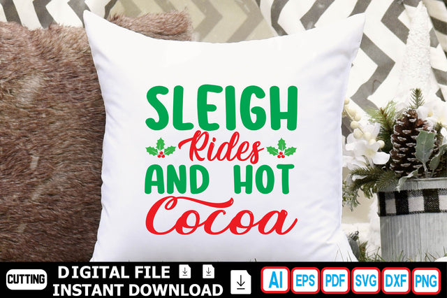 Sleigh Rides and Hot Cocoa SVG Craftlabsvg24 